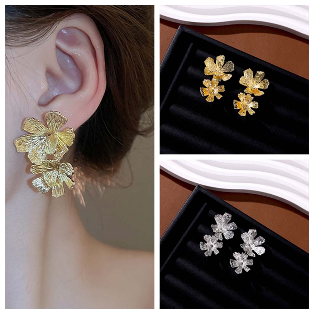 Jewelry Accessories Metal Flower Earrings Big Flowers Flower Pendant Ear Studs Streetwear
Jewelry Accessories Metal Flower Earrings Big Flowers Flower Pendant Ear Studs Streetwear