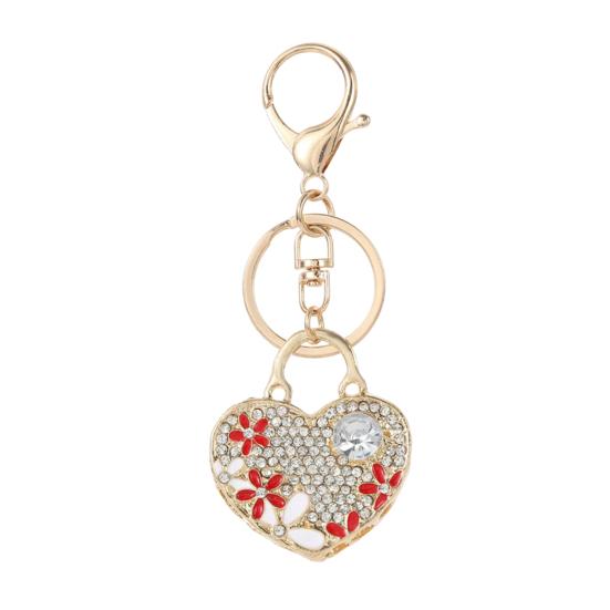 Keychain Pendant Heart Shape Charm Key Holder with Enamel Flower Design Lightweight Anti-Oxidation Durable Lobster Clasp Keyring красный
Keychain Pendant Heart Shape Charm Key Holder with Enamel Flower Design Lightweight Anti-Oxidation Durable Lobster Clasp Keyring красный