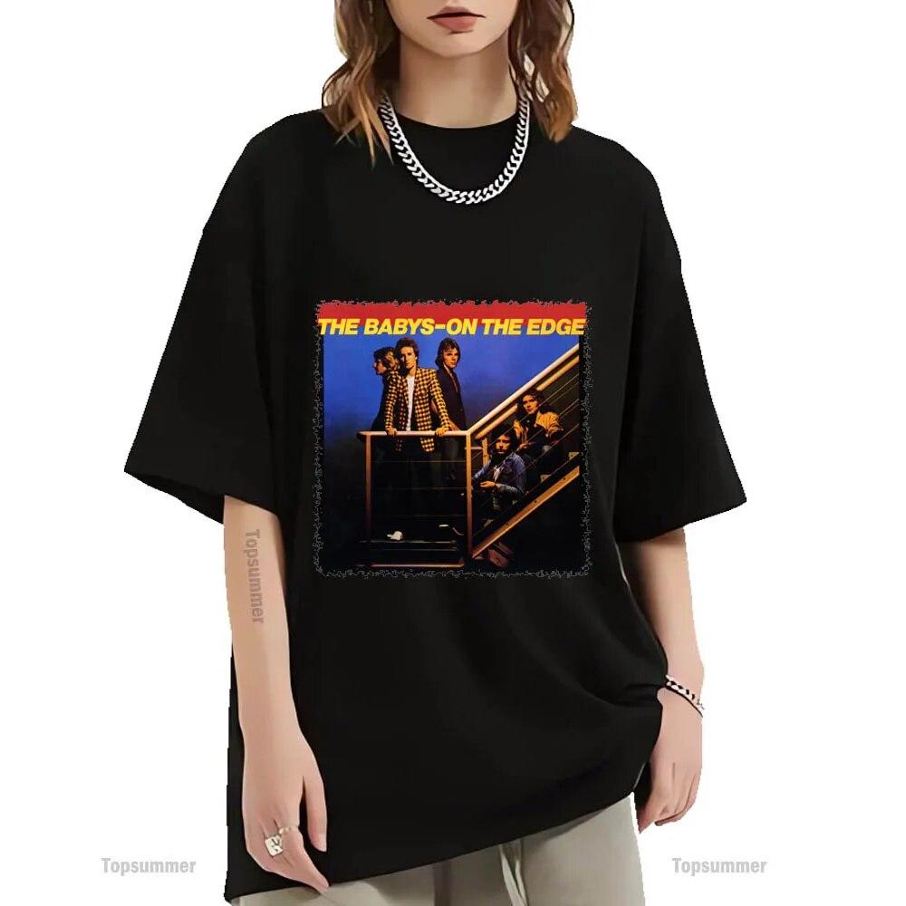 Футболка On the Edge Album Футболка Babys Tour Женская черная футболка в стиле гот-рок Топы унисекс большого размера
Футболка On the Edge Album Футболка Babys Tour Женская черная футболка в стиле гот-рок Топы унисекс большого размера