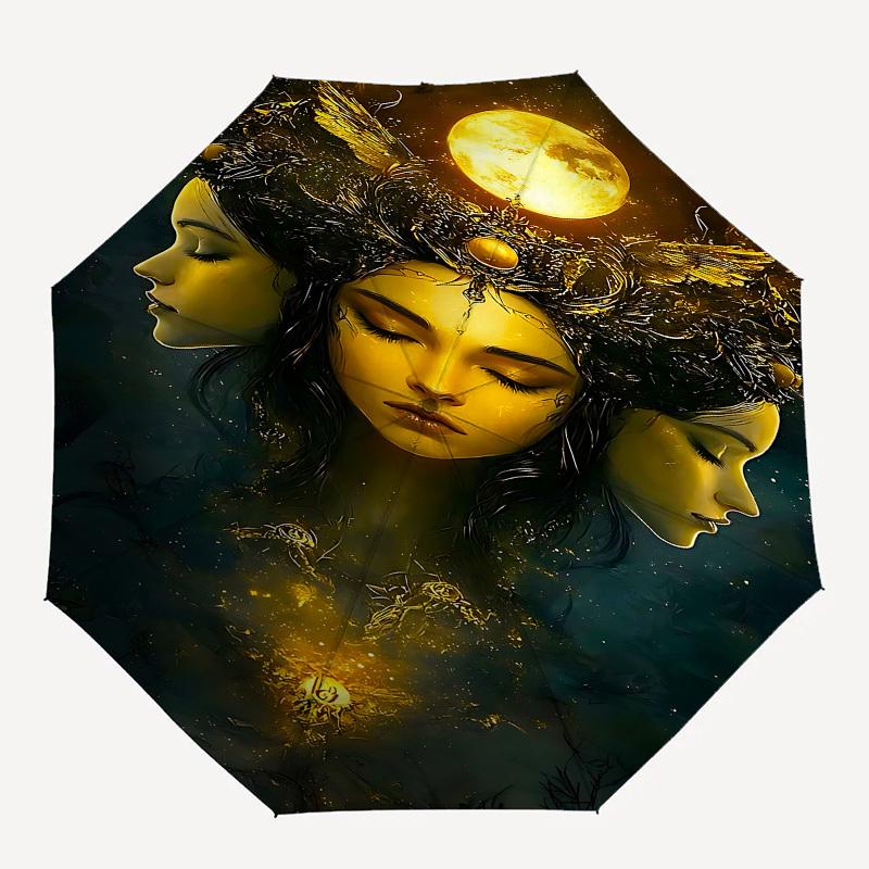 1pc Moon Goddess umbrella with 8 iron ribs and a plastic handle, automatic opening and closing, and daily use.1078
1pc Moon Goddess umbrella with 8 iron ribs and a plastic handle, automatic opening and closing, and daily use.1078