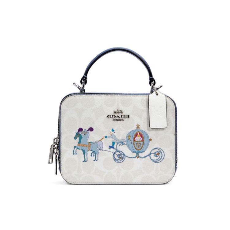 Coach X Disney Collaboration Box 18 Cinderella Carriage Pattern Chain Coated Canvas Tote Bag Small Women tote bag Glacier-White Blue C1426-SVRFI Basic Set (Bag+Dust Bag)
Coach X Disney Collaboration Box 18 Cinderella Carriage Pattern Chain Coated Canvas Tote Bag Small Women tote bag Glacier-White Blue C1426-SVRFI Basic Set (Bag+Dust Bag)