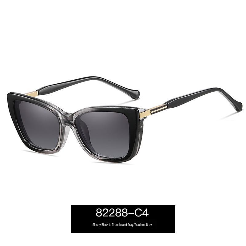 82288 Cat-Eye Polarized Sunglasses: Fashionable European & American Style with Magnetic Clip-On
82288 Cat-Eye Polarized Sunglasses: Fashionable European & American Style with Magnetic Clip-On