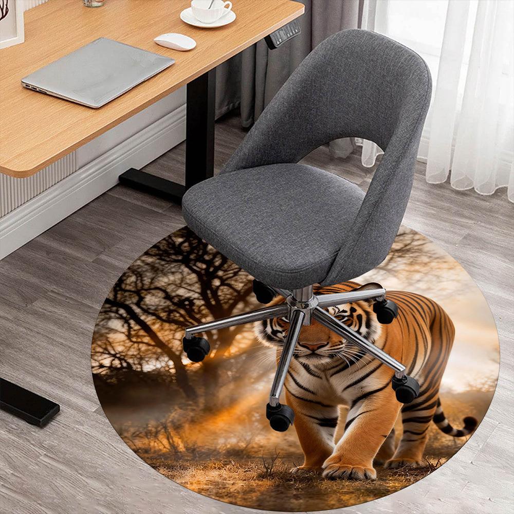 1pc Tiger Safari Round Chair mat office Area Rug - Non-Slip, Floor Mat for Office, Bedroom, and Indoor Decor p127037 80cm by 80cm
1pc Tiger Safari Round Chair mat office Area Rug - Non-Slip, Floor Mat for Office, Bedroom, and Indoor Decor p127037 80cm by 80cm
