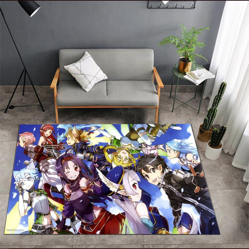 Ковер в стиле аниме Sword Art Online, кухонный коврик, коврик для входа, украшение пола для спальни, ковер для гостиной, противоскользящий коврик для ванной комнаты
Ковер в стиле аниме Sword Art Online, кухонный коврик, коврик для входа, украшение пола для спальни, ковер для гостиной, противоскользящий коврик для ванной комнаты