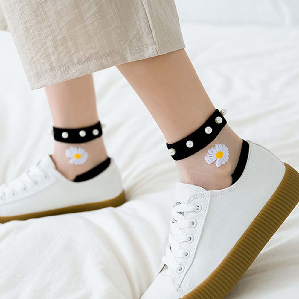 Transparent Ultra-thin Glass Silk Women Lady Elasticity Hosiery Ankle Socks Lace Mesh Daisy Socks
Transparent Ultra-thin Glass Silk Women Lady Elasticity Hosiery Ankle Socks Lace Mesh Daisy Socks
