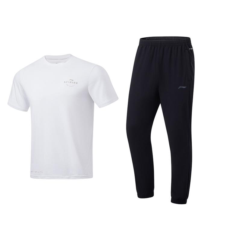 Li-Ning Quick-Drying Lightweight Breathable Short Sleeve Solid Color Long Pants Casual Sports Set Unisex Sportswear AYKU835-1+ATSU817-2
Li-Ning Quick-Drying Lightweight Breathable Short Sleeve Solid Color Long Pants Casual Sports Set Unisex Sportswear AYKU835-1+ATSU817-2