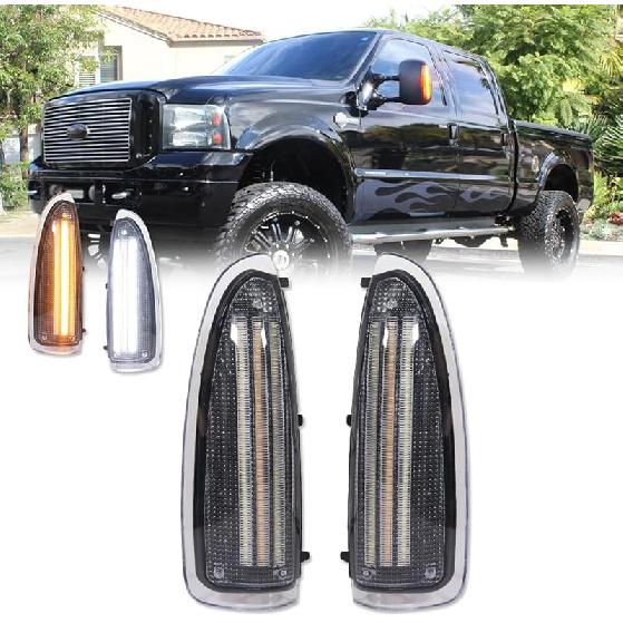 GTINTHEBOX для 2003 2004 2005 2006 2007 Ford F250 F350 F450 F550 F650 Super Duty та 2000-2005 Ford Excursion, бурштиновий колір лінзи, бурштиновий світлодіод, бічний маркер дзеркала Clear Lens Amber & White
GTINTHEBOX для 2003 2004 2005 2006 2007 Ford F250 F350 F450 F550 F650 Super Duty та 2000-2005 Ford Excursion, бурштиновий колір лінзи, бурштиновий світлодіод, бічний маркер дзеркала Clear Lens Amber & White