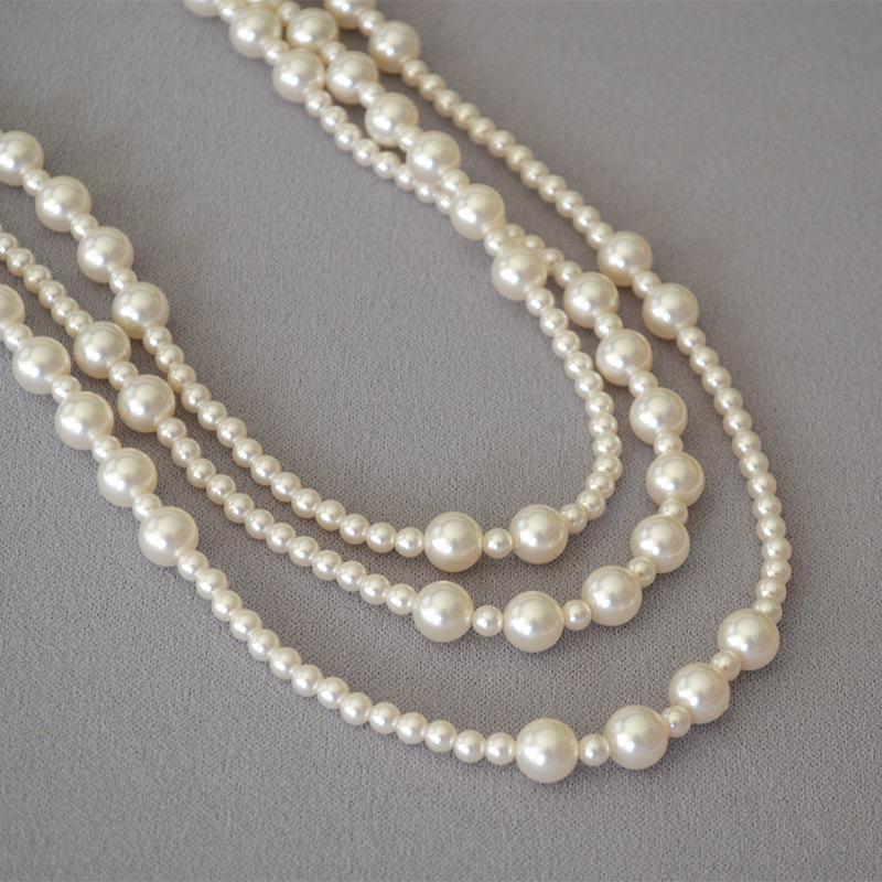 Korean Style Multi-Layer Long Necklace with Large and Small Pearls for Autumn/Winter Fashion
Korean Style Multi-Layer Long Necklace with Large and Small Pearls for Autumn/Winter Fashion