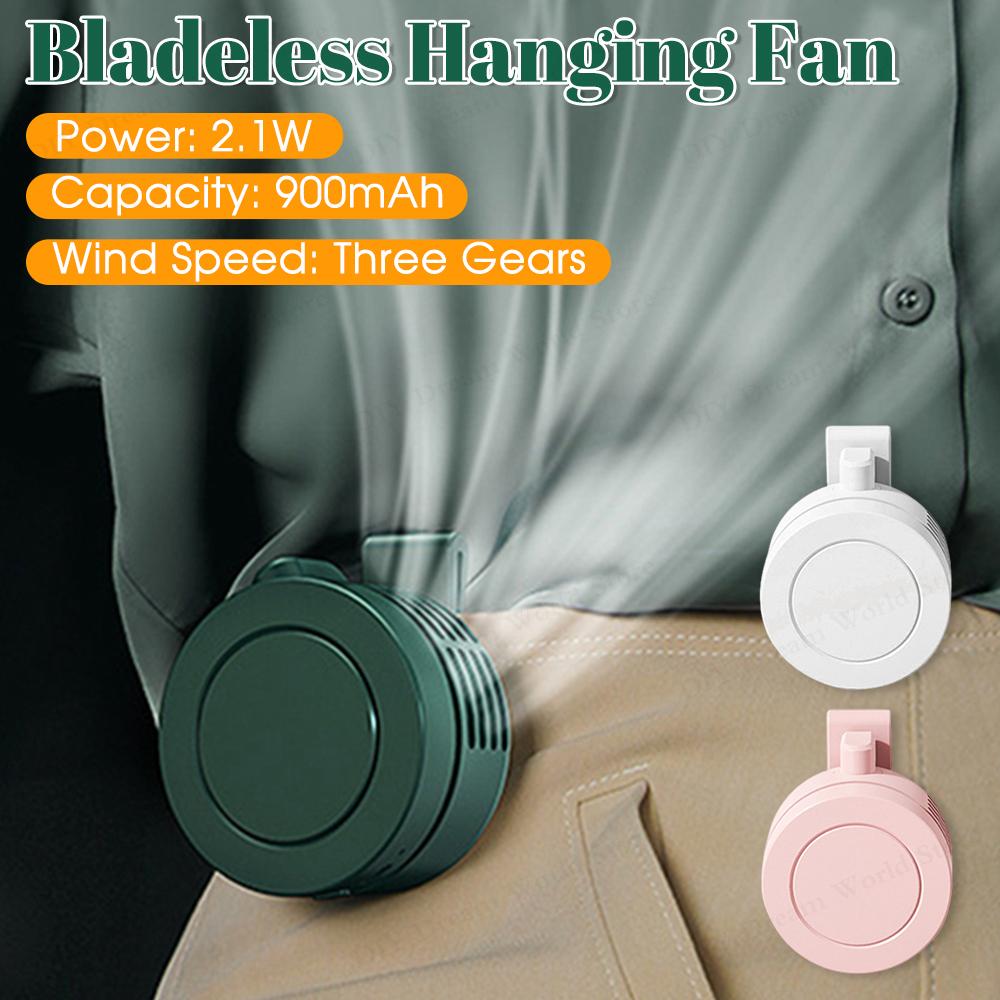 Portable Bladeless Electric Fan Adjustable 3 Speeds Suspended Hanging Waist Neck Waist fan suitable for outdoor Home зелений
Portable Bladeless Electric Fan Adjustable 3 Speeds Suspended Hanging Waist Neck Waist fan suitable for outdoor Home зелений