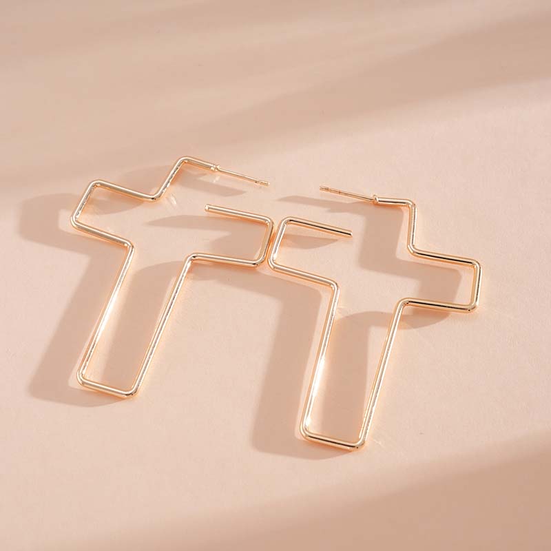 Punk Gothic Metal Big Cross Pendant Earrings For Women Men Exaggerated Copper Color Hollow Personality Earring Y2K Zircon золотий
Punk Gothic Metal Big Cross Pendant Earrings For Women Men Exaggerated Copper Color Hollow Personality Earring Y2K Zircon золотий