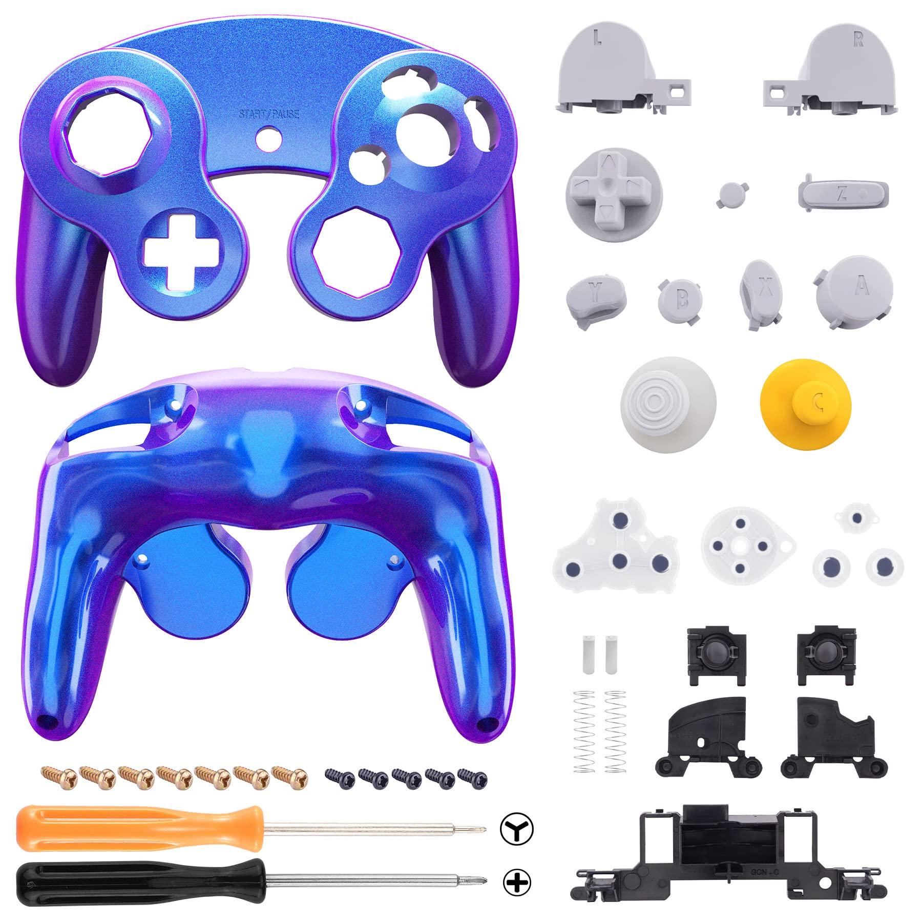 Custom replacement shell for eXtremeRate GameCube grip replacement housing shell with buttons included not Purple controller, soft-touch (controller
Custom replacement shell for eXtremeRate GameCube grip replacement housing shell with buttons included not Purple controller, soft-touch (controller