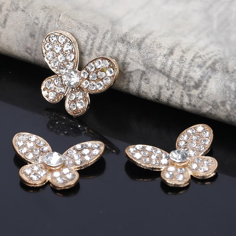 Engood 100Pcs Rhinestone Butterfly Buckles Sewing Trim & Embellishments Craft Clothes Button for Wedding DIY Hair Accessories золотий
Engood 100Pcs Rhinestone Butterfly Buckles Sewing Trim & Embellishments Craft Clothes Button for Wedding DIY Hair Accessories золотий