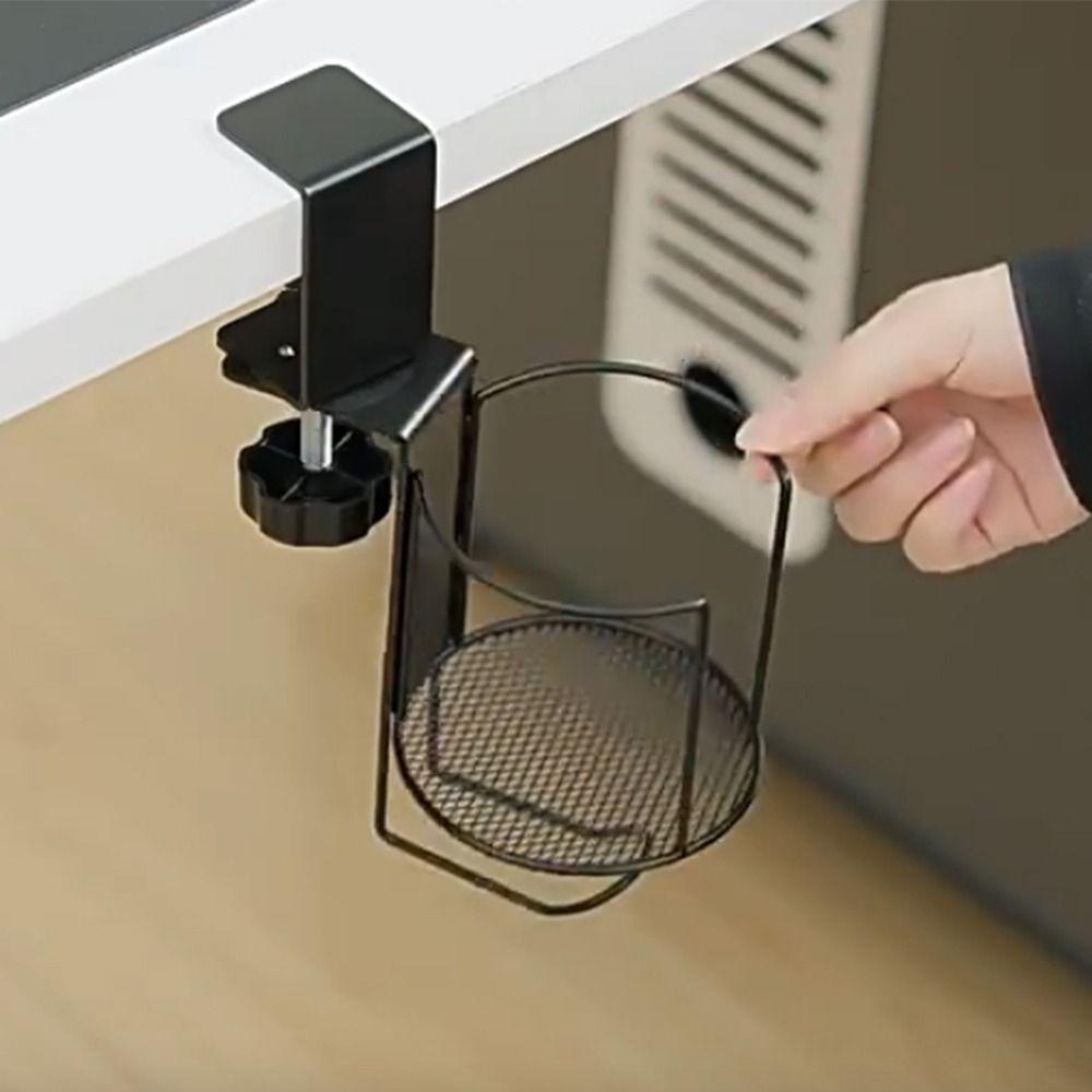 360 ° Rotating Clip-on Cup Holder 2 in 1 Mug Floating Shelves Desktop Mug Rack Desk чорний
360 ° Rotating Clip-on Cup Holder 2 in 1 Mug Floating Shelves Desktop Mug Rack Desk чорний