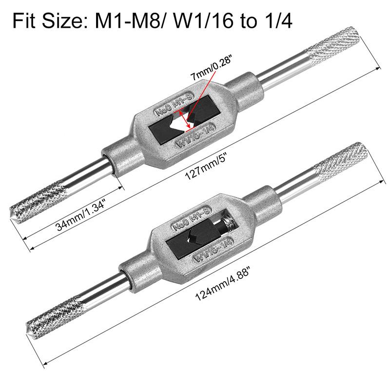 Adjustable Hand Tap Wrench Holder M1-M12 Thread Handle Tapping Reamer Tool for Taps and Die Set Straight Wrench Tapping Tools 1pcs
Adjustable Hand Tap Wrench Holder M1-M12 Thread Handle Tapping Reamer Tool for Taps and Die Set Straight Wrench Tapping Tools 1pcs