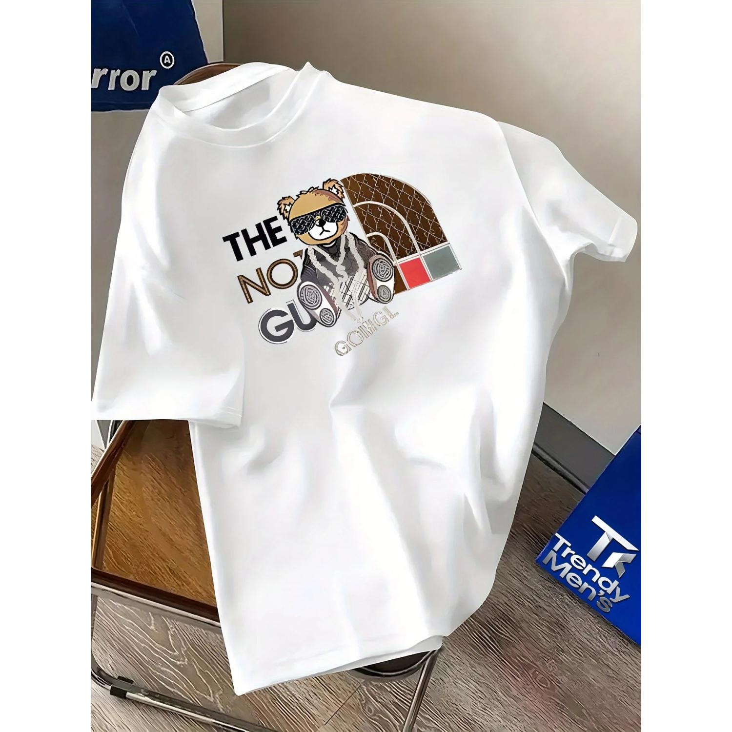 Summer Men s T-shirt, Featuring A Cartoon Bear Roller Skates Pattern, with A Pure Cotton, Casual and Loose Short-sleeved Design S чёрный
Summer Men s T-shirt, Featuring A Cartoon Bear Roller Skates Pattern, with A Pure Cotton, Casual and Loose Short-sleeved Design S чёрный