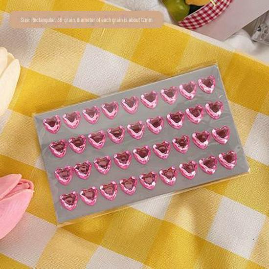 Laser 3D Crystal Diamond Stickers: Cute Mobile Accessories for Beautiful Girls and Children 36 hearts рожевий
Laser 3D Crystal Diamond Stickers: Cute Mobile Accessories for Beautiful Girls and Children 36 hearts рожевий