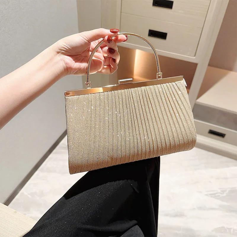 Female Fashionable Evening Handbag Metal Handle Day Clutch Purse Women Chains Wedding Party Chains Bags
Female Fashionable Evening Handbag Metal Handle Day Clutch Purse Women Chains Wedding Party Chains Bags