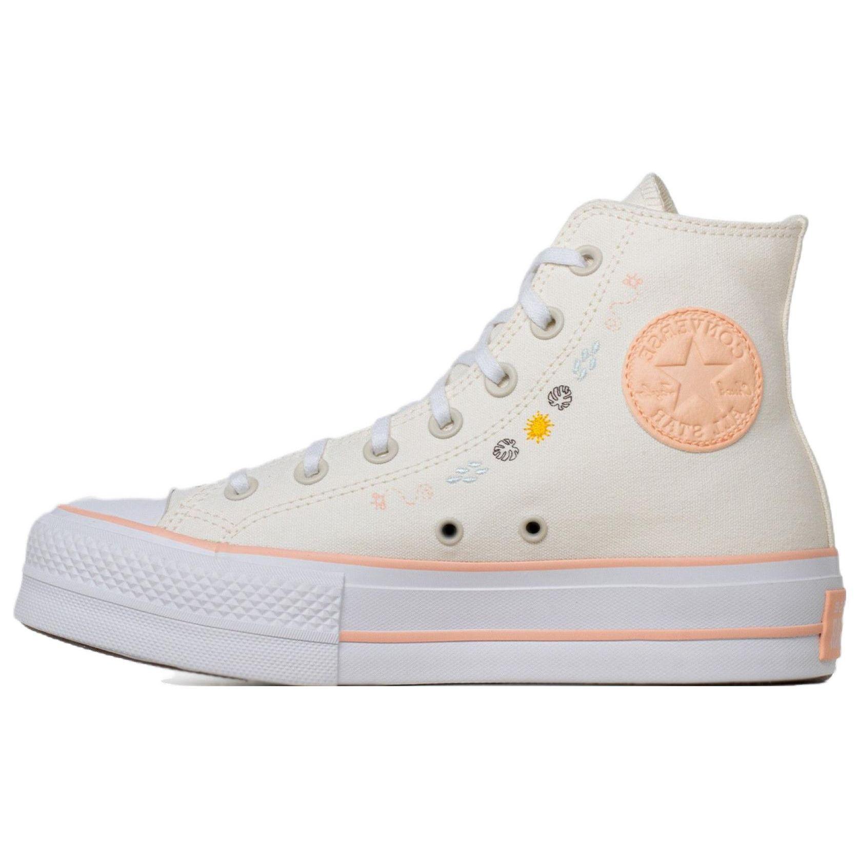 Converse Chuck Taylor All Star Lift Platform Женские кроссовки с высокой цветочной вышивкой кремовый Egret Cheeky-Coral A03516C 35
Converse Chuck Taylor All Star Lift Platform Женские кроссовки с высокой цветочной вышивкой кремовый Egret Cheeky-Coral A03516C 35