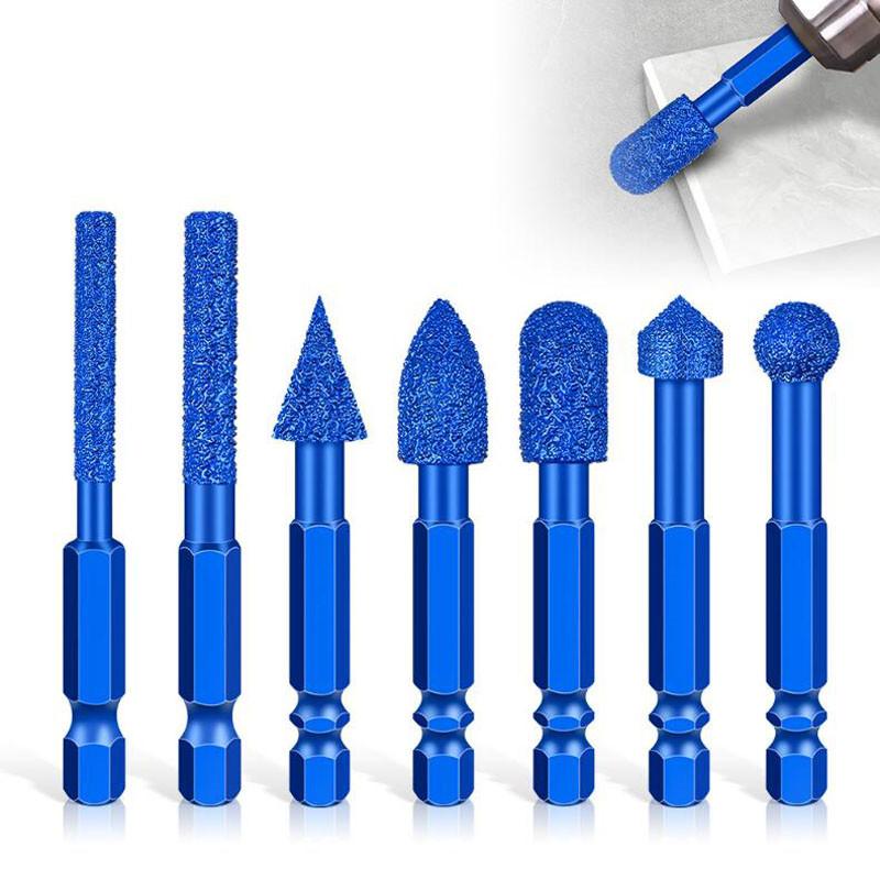 Drilling and Grinding Hexagonal Shank Diamond Drill Bit Hole Saw for Dry Ceramic Tile, Marble, Granite, and Porcelain A синій
Drilling and Grinding Hexagonal Shank Diamond Drill Bit Hole Saw for Dry Ceramic Tile, Marble, Granite, and Porcelain A синій