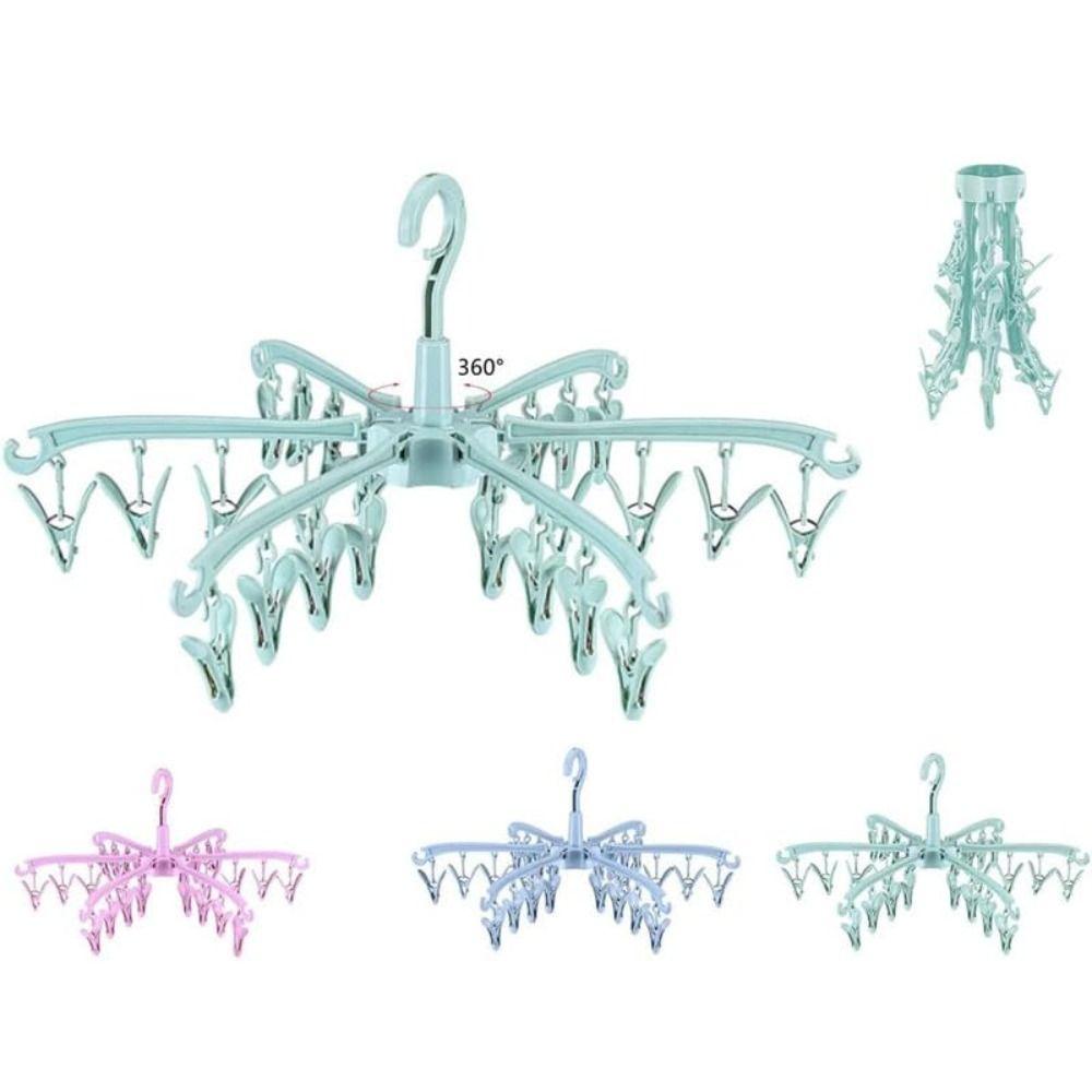 with 24 Clips Folding Hanger Plastic Underwear Sock Hangers Simple Travel Clothes Hanger Home
with 24 Clips Folding Hanger Plastic Underwear Sock Hangers Simple Travel Clothes Hanger Home