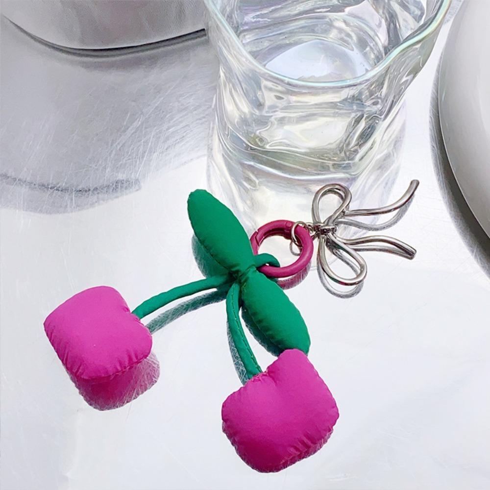 Fashion Cotton Fruit Keyrings Alloy Multifunctional Key Ornament Cherry Bow Keychain Pendant Bag Decoration розовый
Fashion Cotton Fruit Keyrings Alloy Multifunctional Key Ornament Cherry Bow Keychain Pendant Bag Decoration розовый