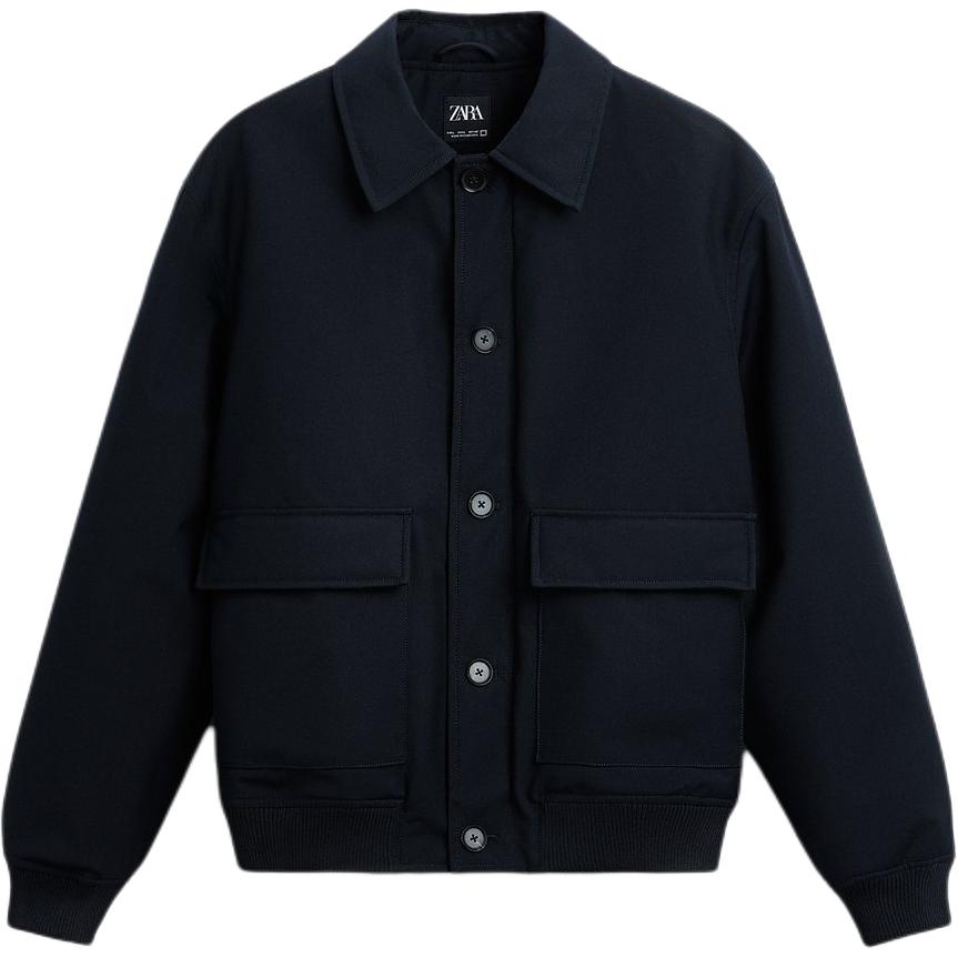 Zara Solid Color Pocket Detail Casual Lapel Long Sleeve Jacket Men jackets Blue 3286501-401 S
Zara Solid Color Pocket Detail Casual Lapel Long Sleeve Jacket Men jackets Blue 3286501-401 S