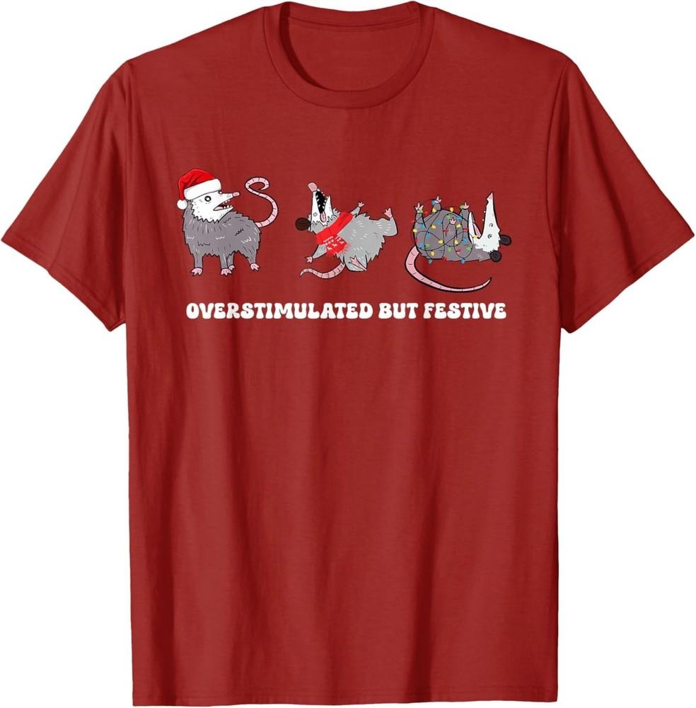 Funny Santa Opossums Overstimulated But Festive Xmas Lights T-Shirt 4XL
Funny Santa Opossums Overstimulated But Festive Xmas Lights T-Shirt 4XL