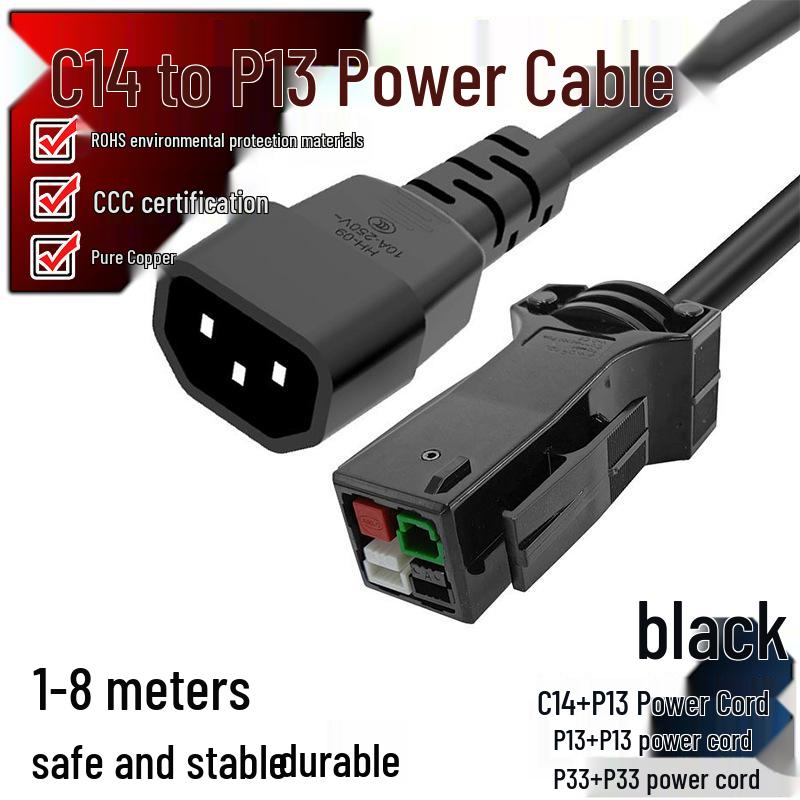 Eco-friendly Oxygen-Free Copper PVC High-Power Power Cord C14 to P13 for Water Cooling Equipment P33 to P33 Power Cord
Eco-friendly Oxygen-Free Copper PVC High-Power Power Cord C14 to P13 for Water Cooling Equipment P33 to P33 Power Cord
