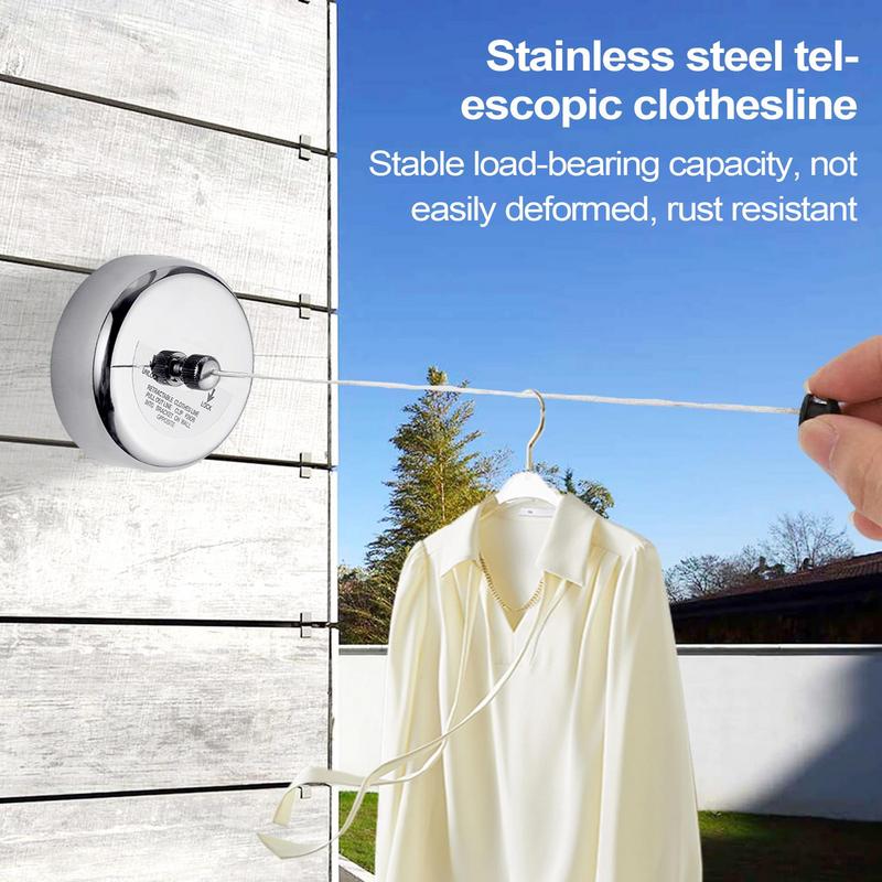 Invisible Clothesline Retractable Drying Rack Stainless Steel Pull-out Drying Machine Indoor Balcony Household Drying Rack срібний
Invisible Clothesline Retractable Drying Rack Stainless Steel Pull-out Drying Machine Indoor Balcony Household Drying Rack срібний