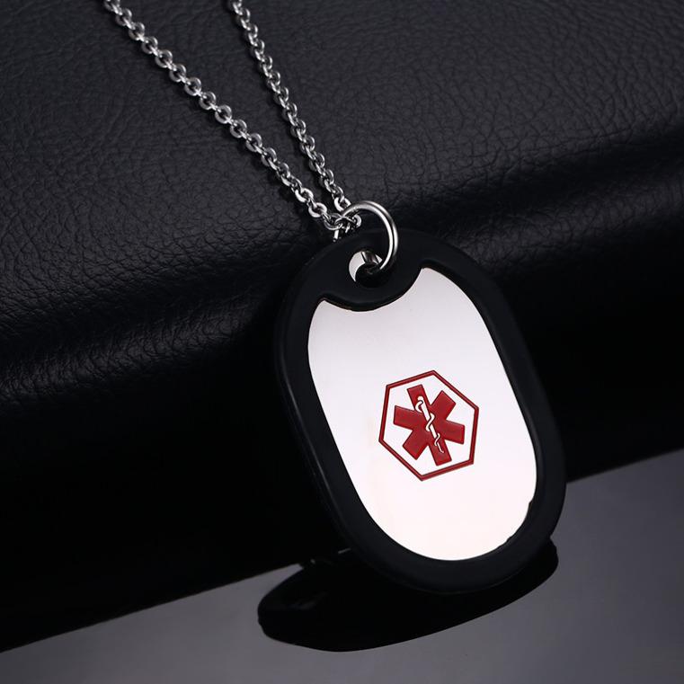Vnox Free Custom Back Medical Alert ID Dogtag Pendant for Men Women,Emergency Contact Reminder Engraved Dog Tag Necklaces
Vnox Free Custom Back Medical Alert ID Dogtag Pendant for Men Women,Emergency Contact Reminder Engraved Dog Tag Necklaces