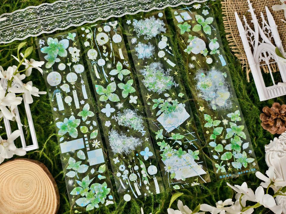Washi Pet Tape 1 Loop Mint Wind Chimes Pet Shell Light Green Morning And Evening Plant Flower Notebook Heart Moon Coo Card Stick
Washi Pet Tape 1 Loop Mint Wind Chimes Pet Shell Light Green Morning And Evening Plant Flower Notebook Heart Moon Coo Card Stick