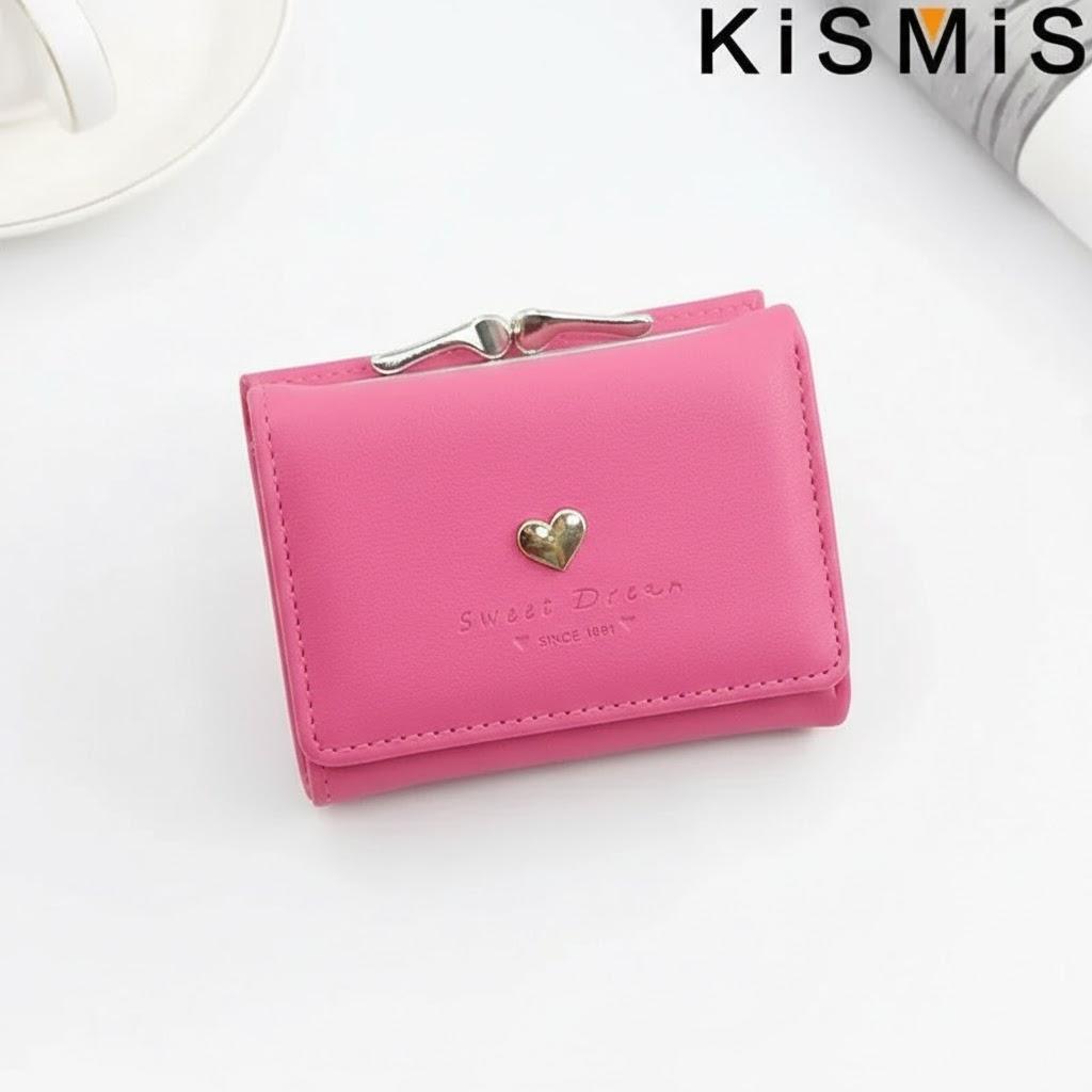 Fashionable Women Wallet Short Korean Style Tri-fold Coin Purse Cute Card Holder Small Love Design Ladies Bag Яскраво-рожевий
Fashionable Women Wallet Short Korean Style Tri-fold Coin Purse Cute Card Holder Small Love Design Ladies Bag Яскраво-рожевий