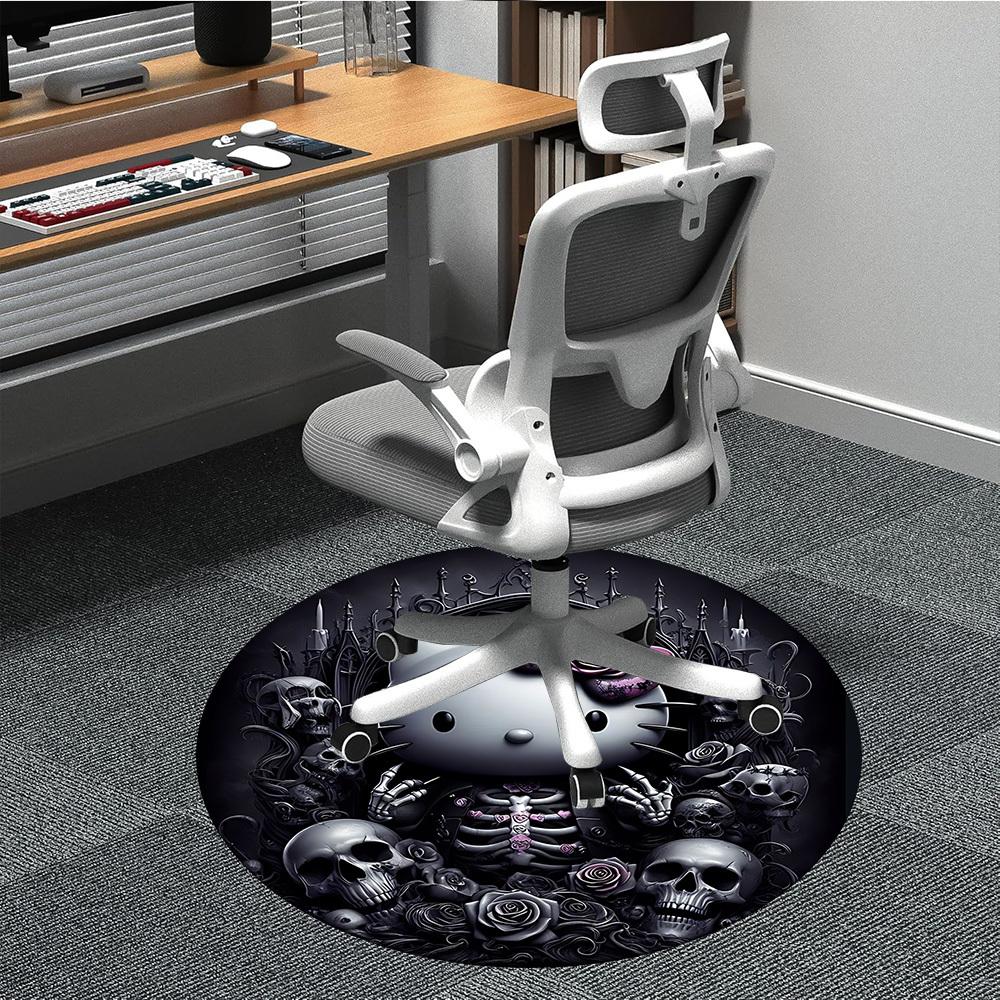 1pc Gothic Hello Kitty Chair Carpet for Office, Indoor Non-Slip Polyester Fiber Carpet, Machine Washable, Durable Construction yy251205104 80cm by 80cm
1pc Gothic Hello Kitty Chair Carpet for Office, Indoor Non-Slip Polyester Fiber Carpet, Machine Washable, Durable Construction yy251205104 80cm by 80cm