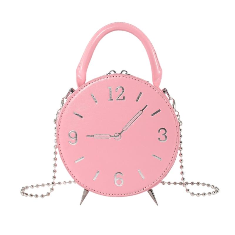 Women Small Round Bag Chain Strap Shoulder Bag Simple Messenger Bag Clock Shape Crossbody Bag Fashion Handbag and Purse рожевий
Women Small Round Bag Chain Strap Shoulder Bag Simple Messenger Bag Clock Shape Crossbody Bag Fashion Handbag and Purse рожевий