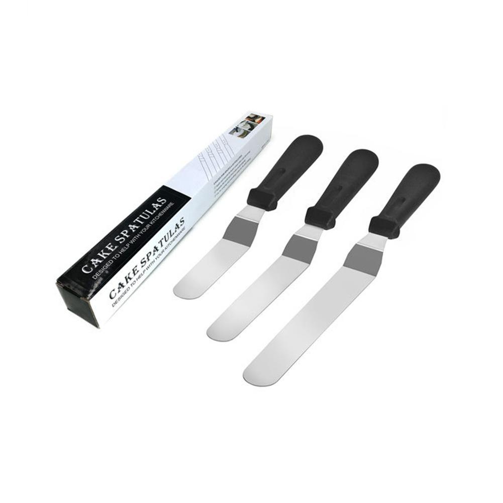 3pcs set Cake Spatula With Plastic Handle Cake Decorating Tools 3 Sizes Optional black#0
3pcs set Cake Spatula With Plastic Handle Cake Decorating Tools 3 Sizes Optional black#0