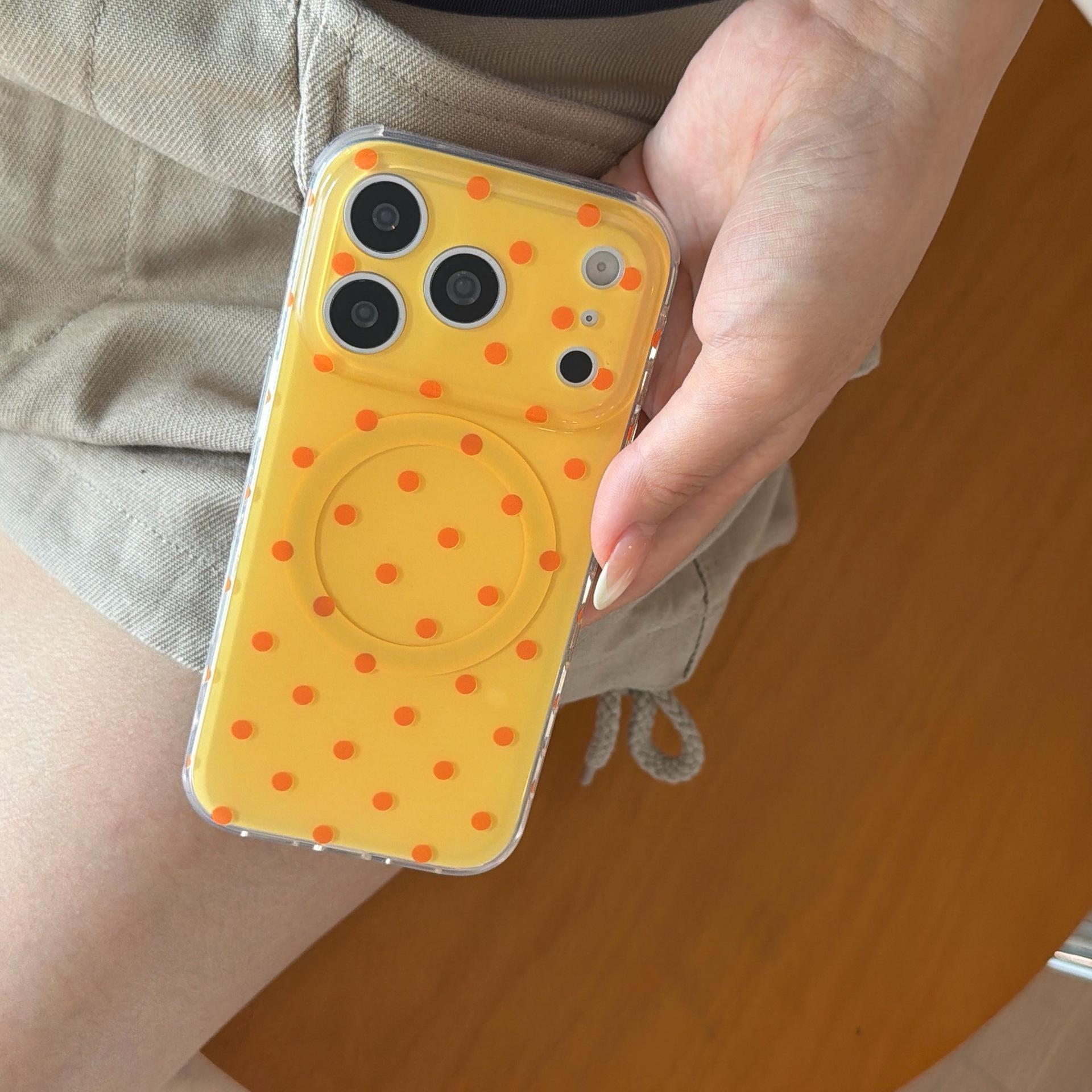 Niche Minimalist Polka Dot Pumpkin Flower iPhone 17/17 Pro Max & 16/15 Case for Women iPhone 16
Niche Minimalist Polka Dot Pumpkin Flower iPhone 17/17 Pro Max & 16/15 Case for Women iPhone 16