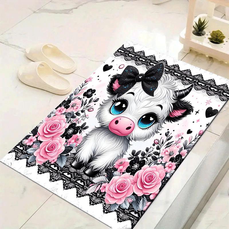 1pc Cute long haired cow Print, Design Indoor Area Rug, Soft, Anti-Slip, and Durable Gaming Room Decor for Bedroom, Living Room, and Exercis 60cm by 90cm
1pc Cute long haired cow Print, Design Indoor Area Rug, Soft, Anti-Slip, and Durable Gaming Room Decor for Bedroom, Living Room, and Exercis 60cm by 90cm