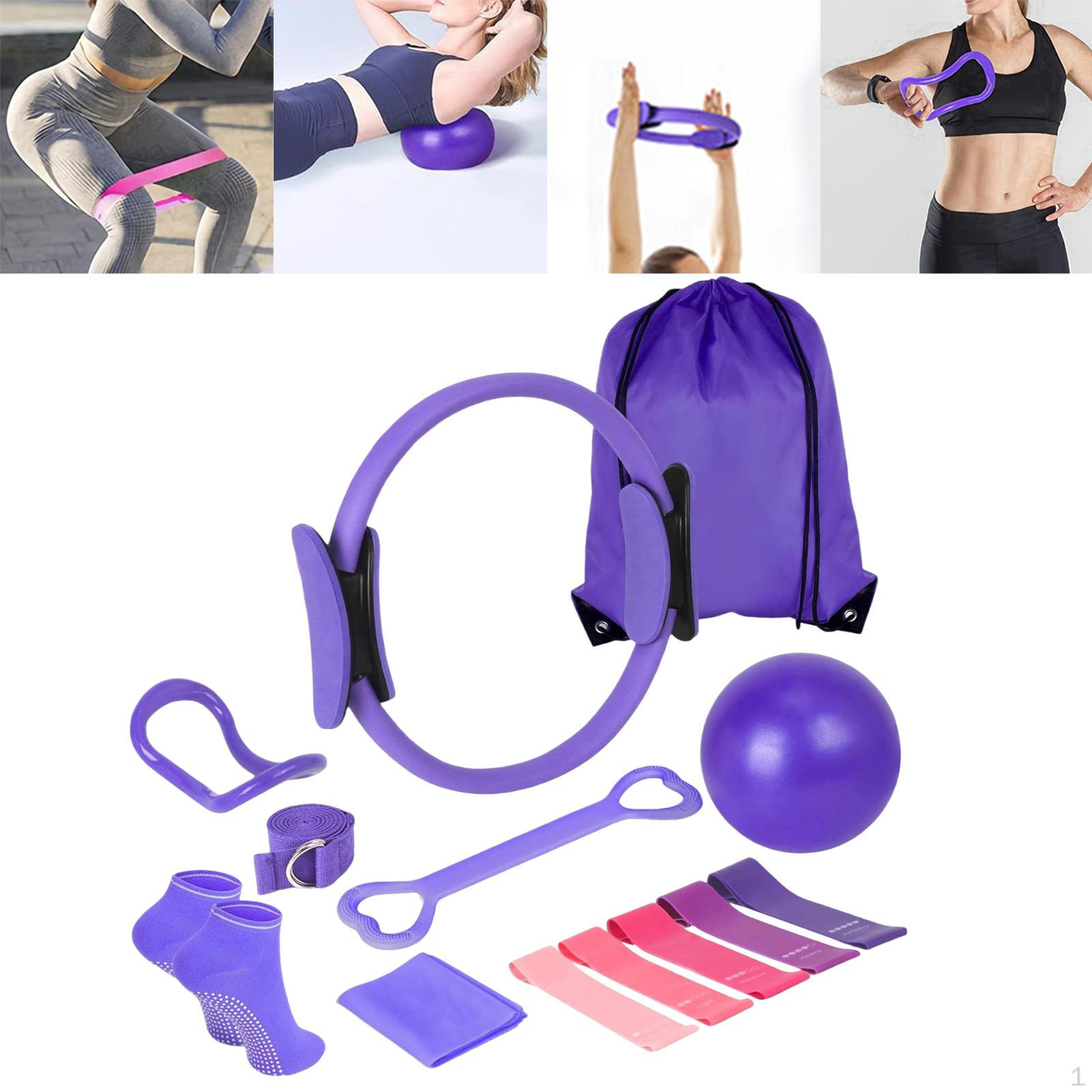 13 Pieces Pilates Ring Circle Set Equipment Shoulder Back Yoga Resistance Bands for фіолетовий
13 Pieces Pilates Ring Circle Set Equipment Shoulder Back Yoga Resistance Bands for фіолетовий