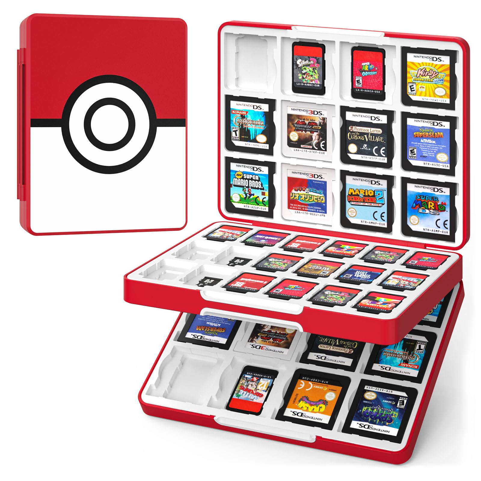 Switch Soft Case Holds 60 Switch 3DS MicroSD cards at the same time ATiC card storage case Compatible with organic EL Game card storage box Card
Switch Soft Case Holds 60 Switch 3DS MicroSD cards at the same time ATiC card storage case Compatible with organic EL Game card storage box Card