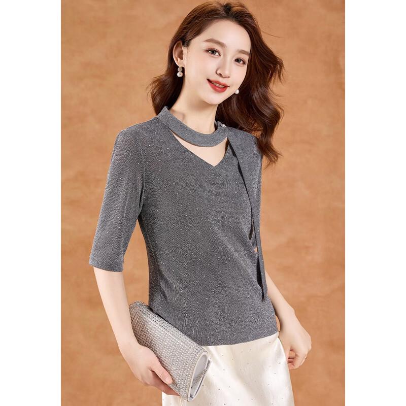 Women s V-neck Pleated Ribbon Shirt L
Women s V-neck Pleated Ribbon Shirt L