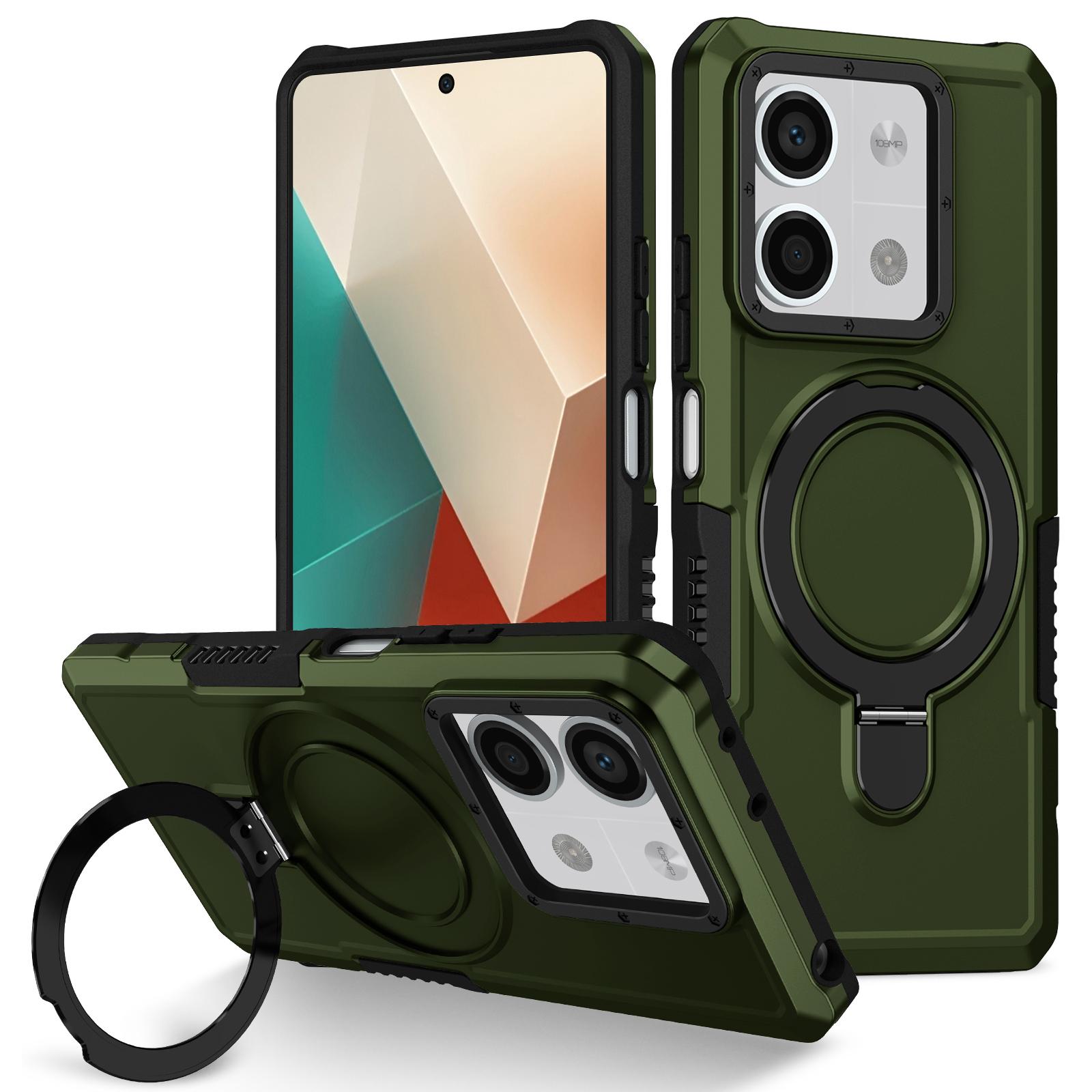 For Xiaomi Redmi Note 13 5G Case Ring Holder Kickstand TPU+PC Phone Cover Blackish Green
For Xiaomi Redmi Note 13 5G Case Ring Holder Kickstand TPU+PC Phone Cover Blackish Green