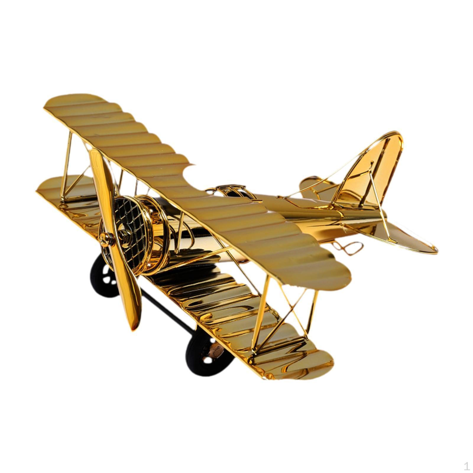 Літак Планер Біплан Прикраси Ручна ретро Декоративні подарунки Залізо M золотий
Літак Планер Біплан Прикраси Ручна ретро Декоративні подарунки Залізо M золотий