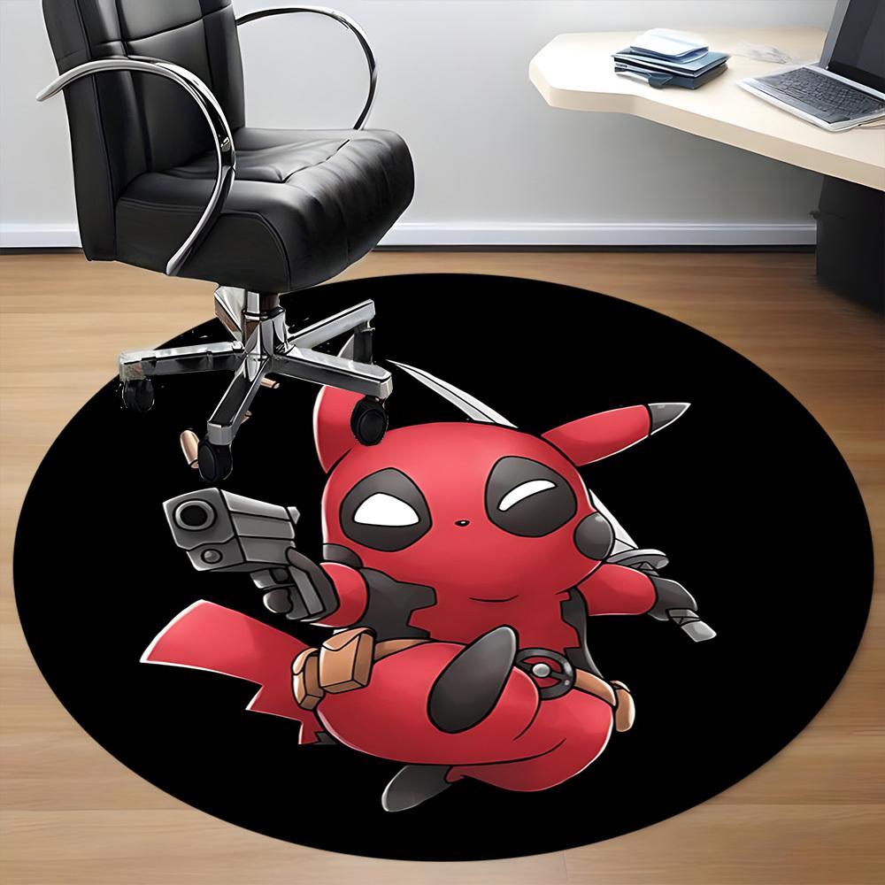 1PC Pikachu Deadpool Office Round Rug - Perfect for Office or Study Decor, Machine Washable, Non-Slip Backing, Decorative Floor Mat 120cm
1PC Pikachu Deadpool Office Round Rug - Perfect for Office or Study Decor, Machine Washable, Non-Slip Backing, Decorative Floor Mat 120cm