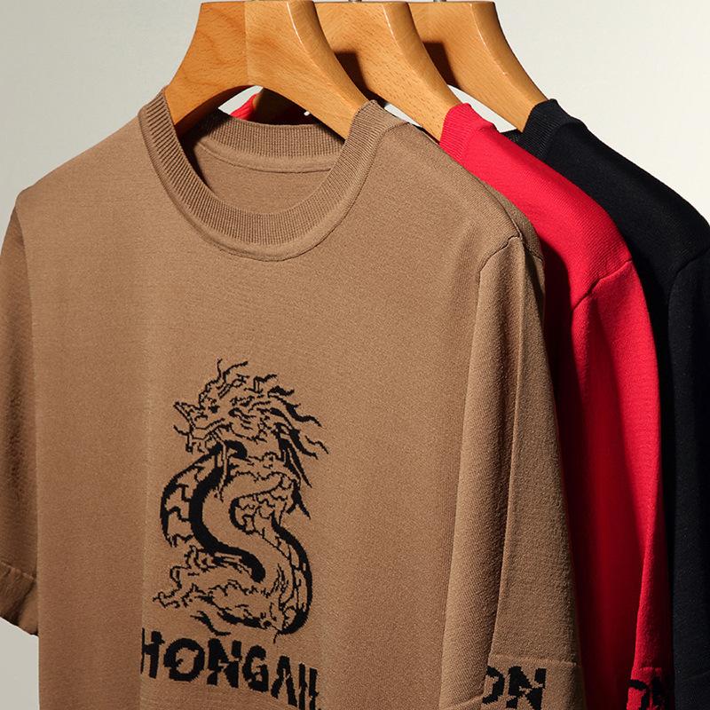 Мужская летняя новая корейская модная повседневная молодежная свободная футболка с круглым вырезом с короткими рукавами 
Мужская летняя новая корейская модная повседневная молодежная свободная футболка с круглым вырезом с короткими рукавами