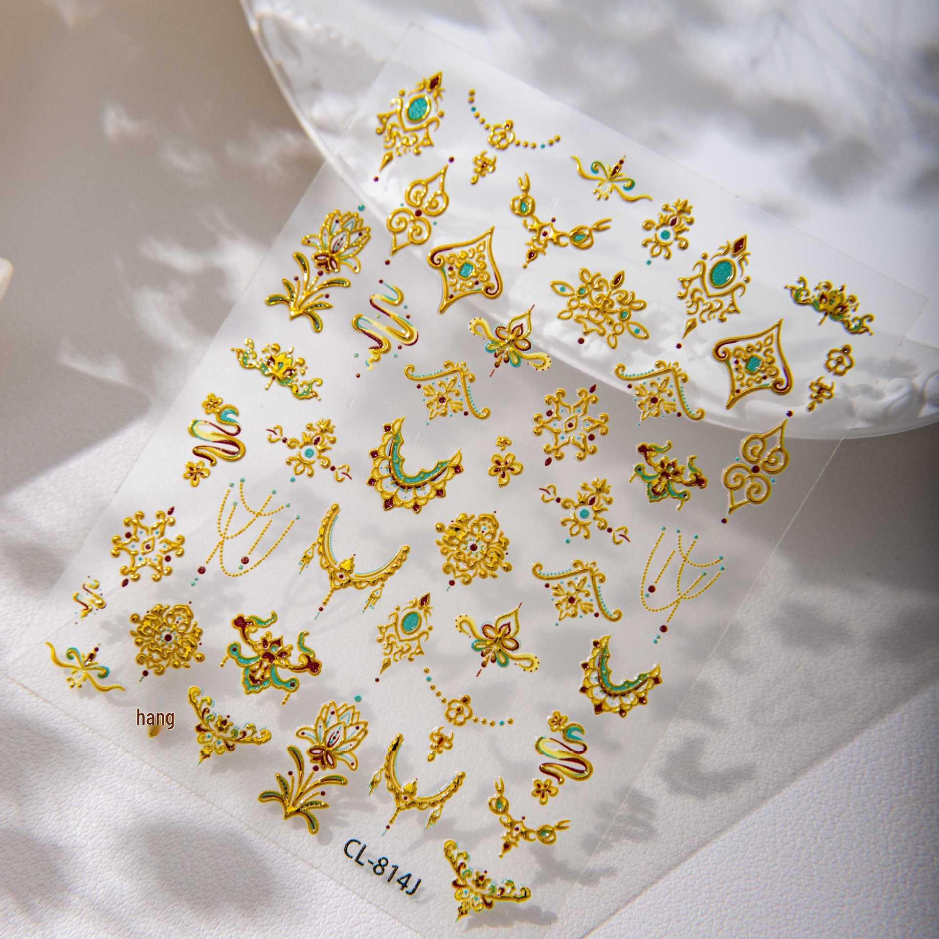 Cyansea Gold Stamping Chinese Style Floral Stickers for Nails, Phone Cases, and Tablets CL-814-03
Cyansea Gold Stamping Chinese Style Floral Stickers for Nails, Phone Cases, and Tablets CL-814-03