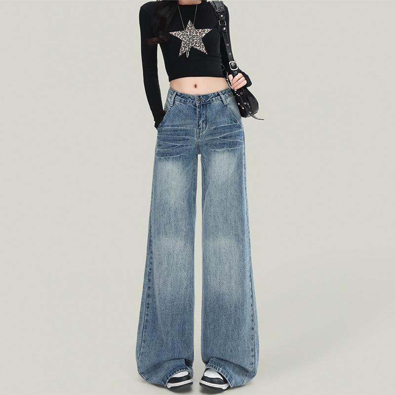 Plus Size Women s Spring Straight Leg Low-Rise Jeans - Petite Design, Loose, Floor-Length, Wide Leg Pants XXL синий
Plus Size Women s Spring Straight Leg Low-Rise Jeans - Petite Design, Loose, Floor-Length, Wide Leg Pants XXL синий