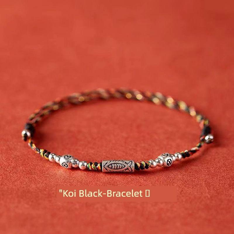 Shanye Клубничный браслет из стерлингового серебра Koi Сдающий экзамен Высадившийся на берег Красная веревочка Ручной ремешок Парный браслет Браслет Мужской и женский Подарок на Циси Koi Black
Shanye Клубничный браслет из стерлингового серебра Koi Сдающий экзамен Высадившийся на берег Красная веревочка Ручной ремешок Парный браслет Браслет Мужской и женский Подарок на Циси Koi Black