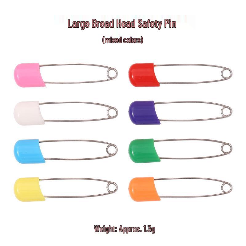 Non-Slip Anti-Fall Baby Safety Pin with Bread Head Design Large Pin
Non-Slip Anti-Fall Baby Safety Pin with Bread Head Design Large Pin