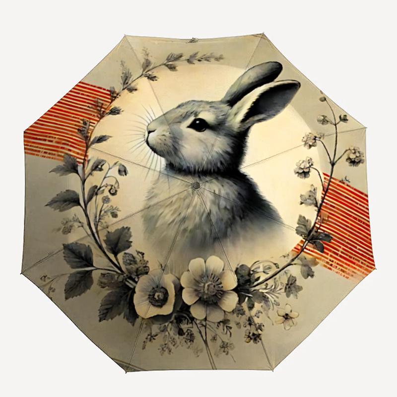 1pc Rabbit Flowers Automatic Open/close Umbrella, 8-Rib sturdy structure, Artistic Pattern, Compact Design, Fashion Lovers l023
1pc Rabbit Flowers Automatic Open/close Umbrella, 8-Rib sturdy structure, Artistic Pattern, Compact Design, Fashion Lovers l023