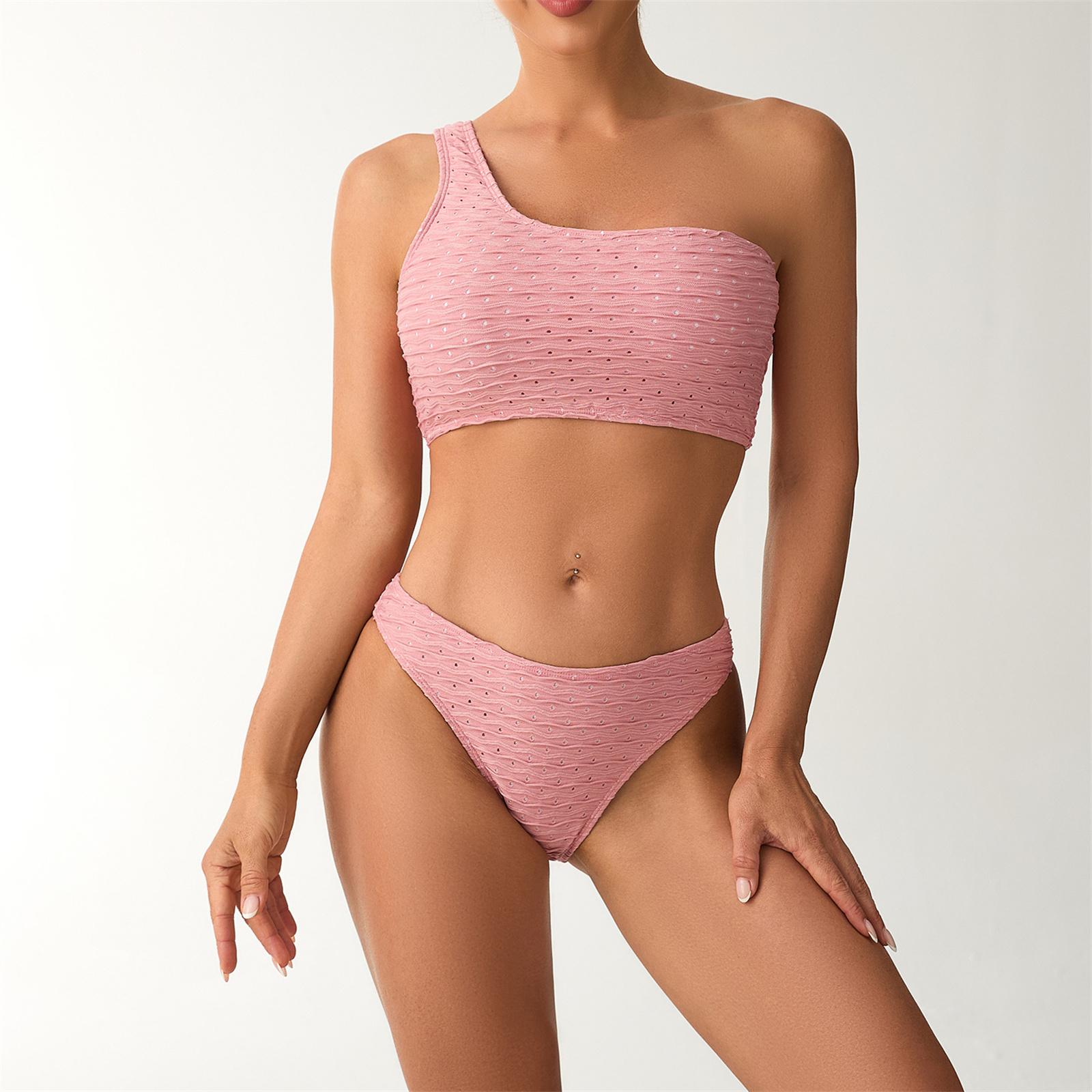 Women s One Shoulder Bikini Set High Waist Two Piece Swimsuit with Stretch Fabric for Beach Pool L
Women s One Shoulder Bikini Set High Waist Two Piece Swimsuit with Stretch Fabric for Beach Pool L